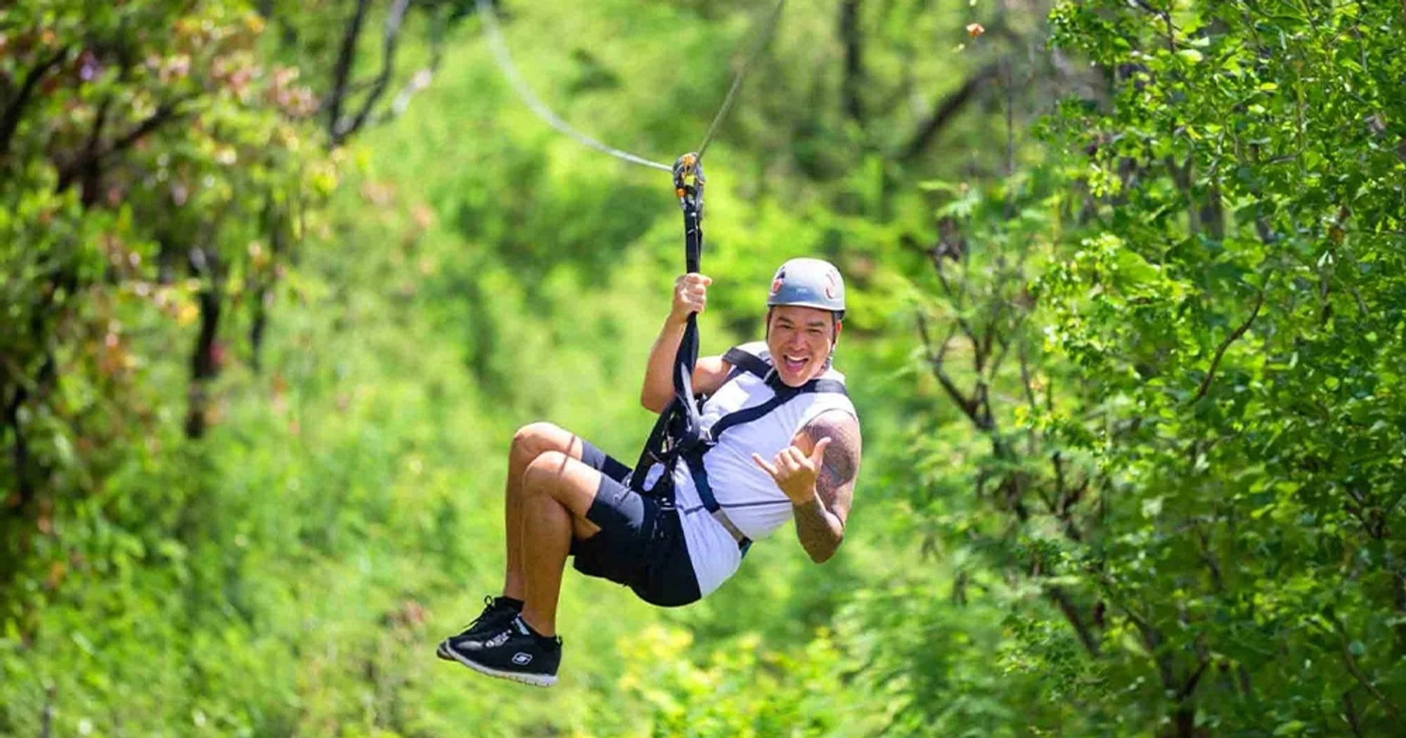 Three Zipline Adventure by Coral Crater